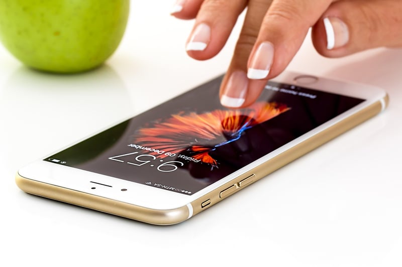 Smartphone with Clock App